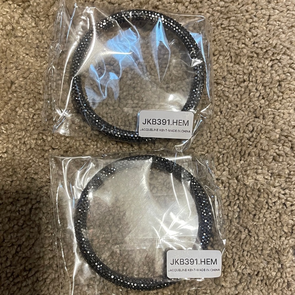 Jaqueline Kent Black Beaded Bracelets